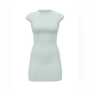 VICTORIA SECERT PINK SOFT RIB BODYCON DRESS - BLUE SIZE XL (NEW WITH TAGS) A18